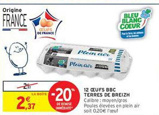 12 OEUFS BBC TERRES DE BREIZH