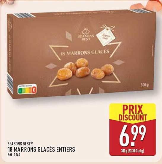 18 MARRONS GLACÉS ENTIERS