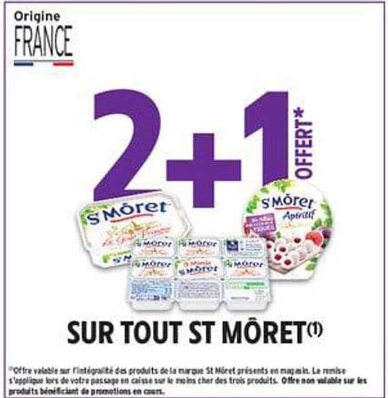 2+1 offert sur tout St Môret