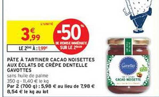 -50% de remise immédiate sur le 2e