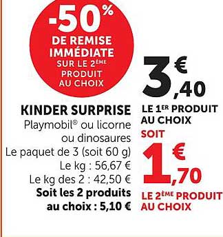 -50% DE REMISE IMMÉDIATE SUR LE 2ÈME PRODUIT AU CHOIX