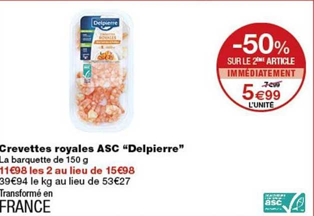 -50% sur le 2e article immédiatement