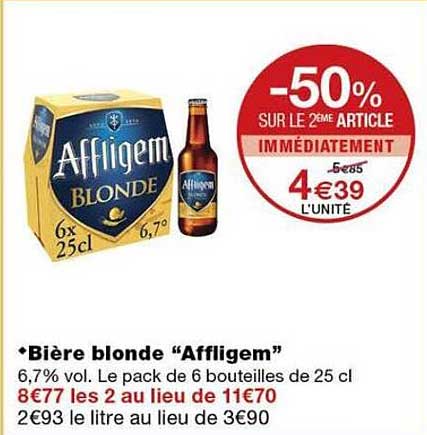 -50% SUR LE 2ème ARTICLE IMMÉDIATEMENT