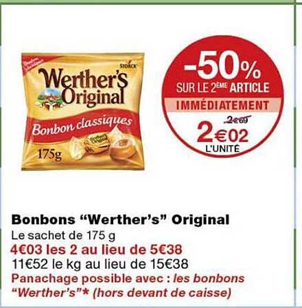 -50% SUR LE 2ÈME ARTICLE IMMÉDIATEMENT