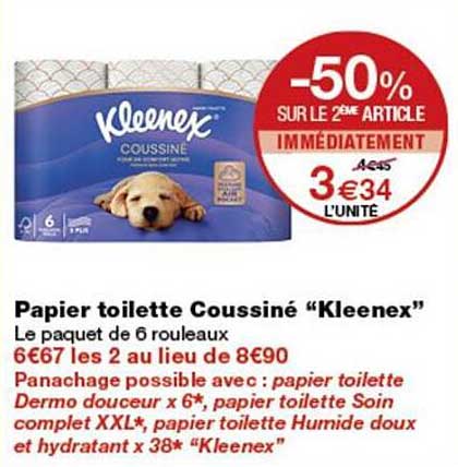 -50% SUR LE 2ÈME ARTICLE IMMÉDIATEMENT