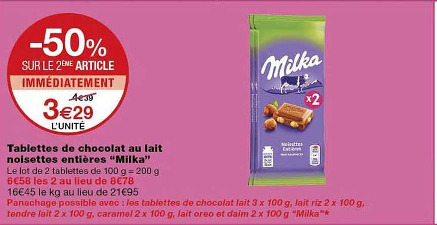 -50% SUR LE 2ÈME ARTICLE IMMÉDIATEMENT