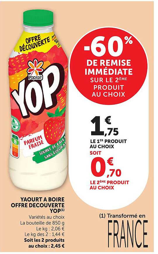 -60% DE REMISE IMMÉDIATE SUR LE 2ÈME PRODUIT AU CHOIX