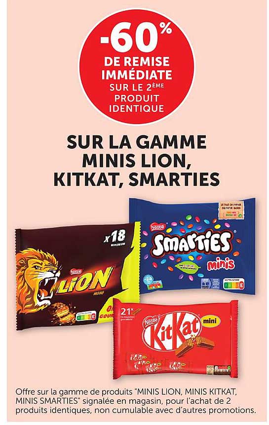 -60% DE REMISE IMMÉDIATE SUR LE 2ÈME PRODUIT IDENTIQUE