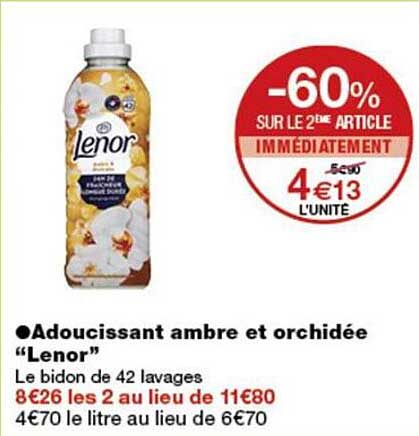 -60% SUR LE 2E ARTICLE IMMÉDIATEMENT