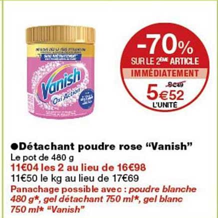 -70% SUR LE 2EME ARTICLE IMMÉDIATEMENT