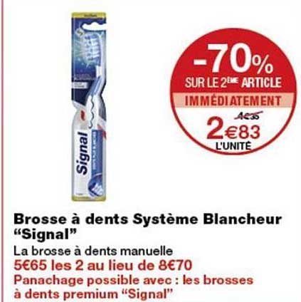 -70% SUR LE 2ÈME ARTICLE IMMÉDIATEMENT 2€83 L'UNITÉ