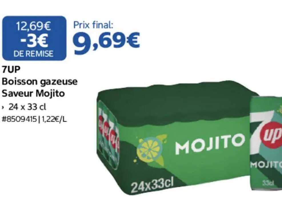 7UP Boisson gazeuse Saveur Mojito