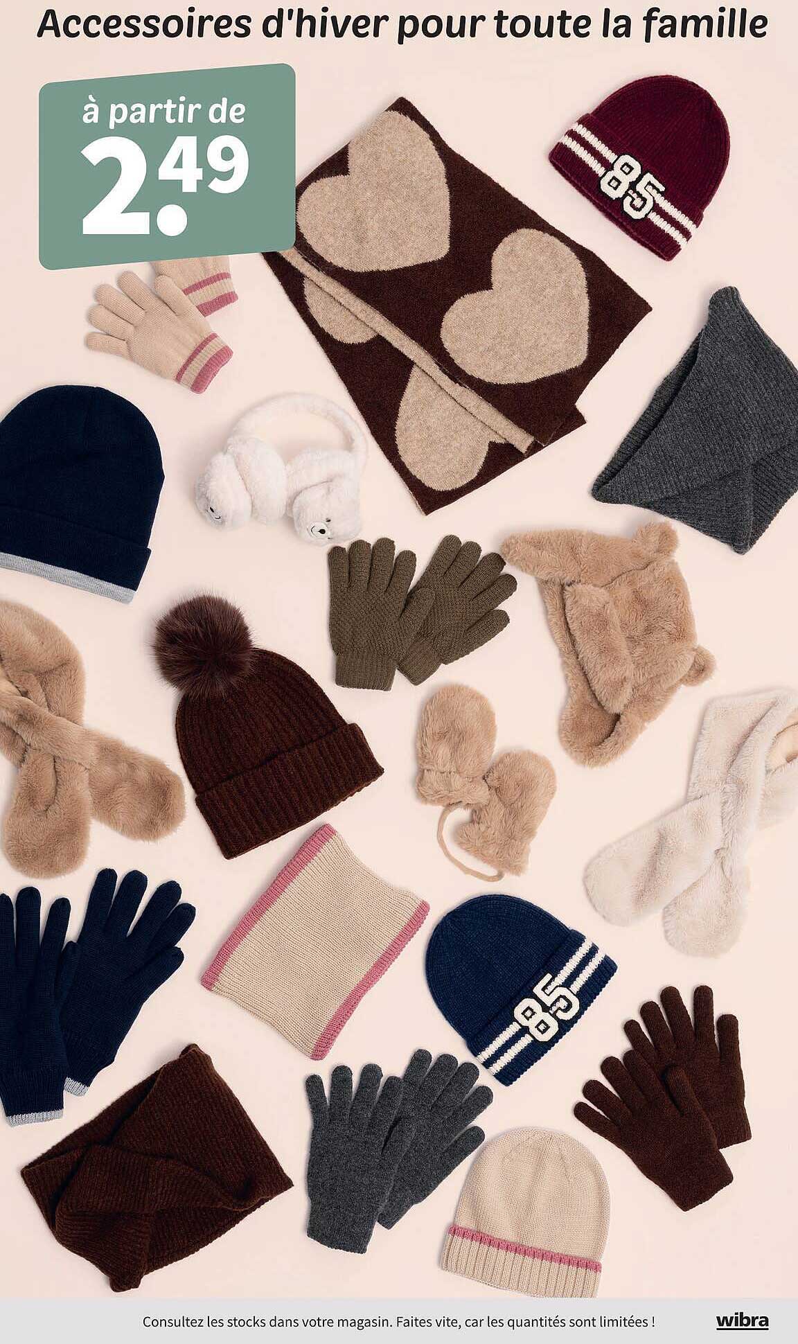 Accessoires d'hiver pour toute la famille