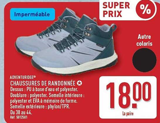 ADVENTURIDGE® CHAUSSURES DE RANDONNÉE