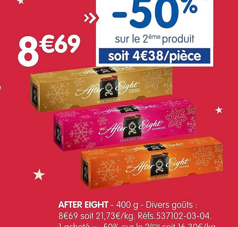 AFTER EIGHT - 400 g - Divers goûts
