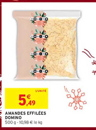 AMANDES EFFILÉES DOMINO