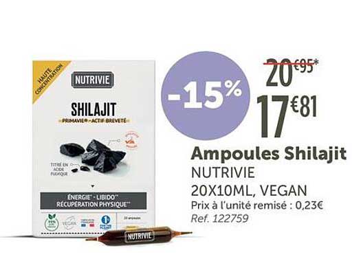 Ampoules Shilajit