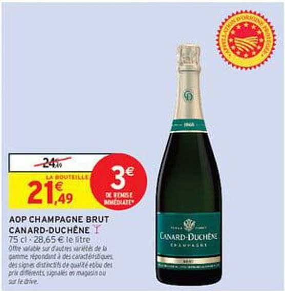 AOP CHAMPAGNE BRUT CANARD-DUCHENE