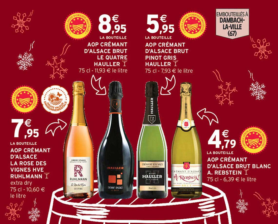 AOP CRÉMANT D'ALSACE BRUT LE QUATRE HAULLER