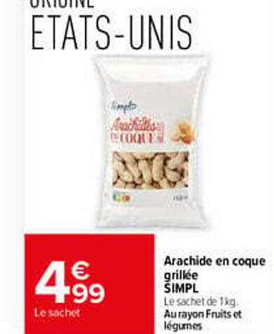 Arachide en coque grillée SIMPL