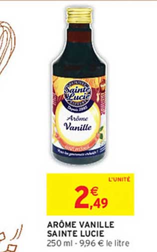 ARÔME VANILLE SAINTE LUCIE 250 ml