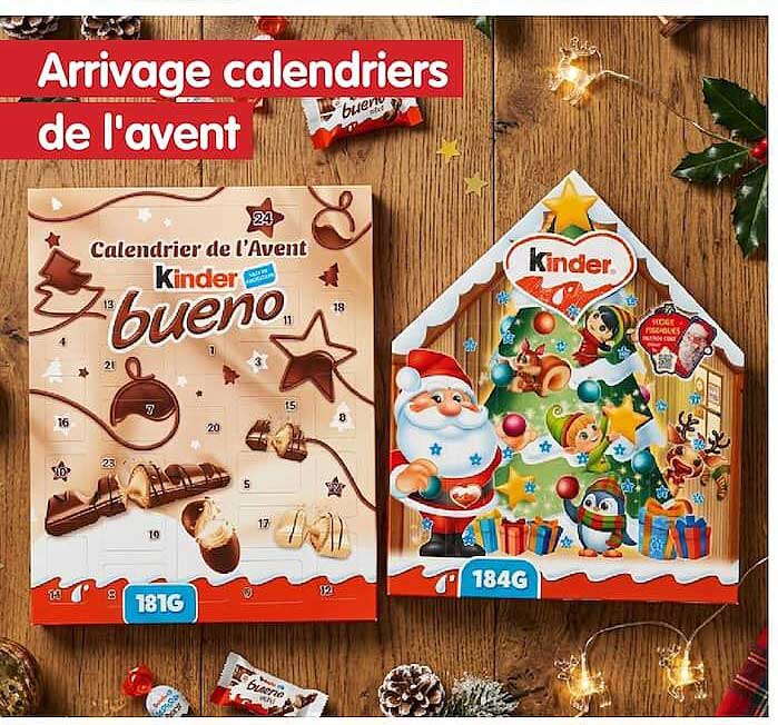 Arrivage calendriers de l'avent