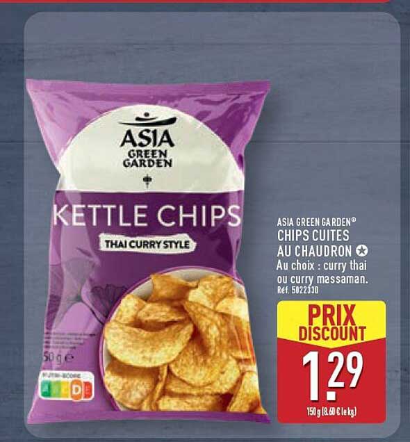 ASIA GREEN GARDEN® CHIPS CUITES AU CHAUDRON