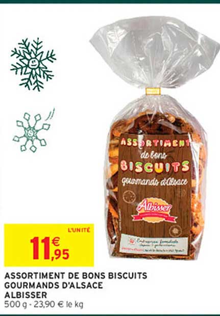 ASSORTIMENT DE BONS BISCUITS GOURMANDS D'ALSACE ALBISSER