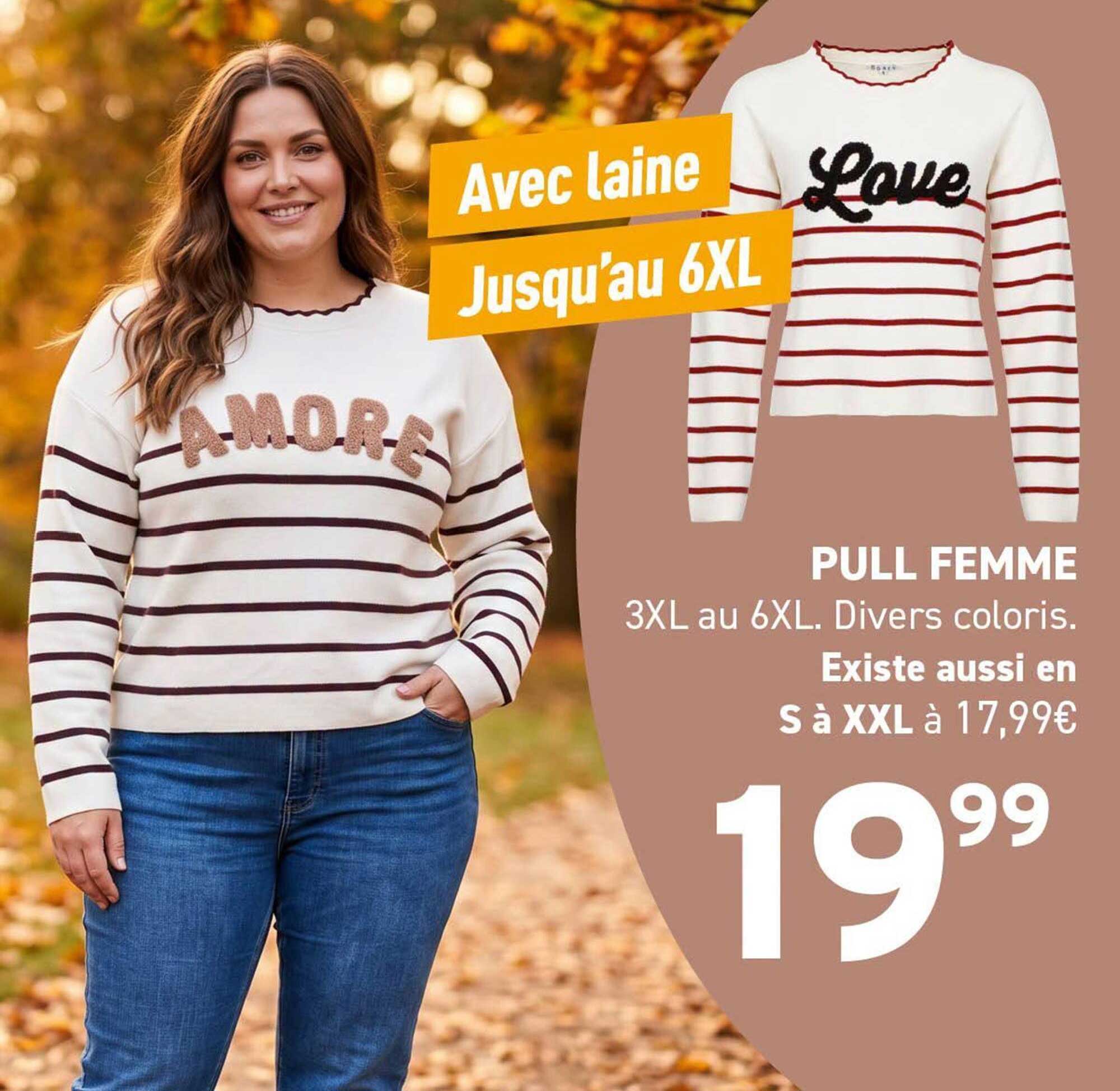 Avec laine Jusqu'au 6XL