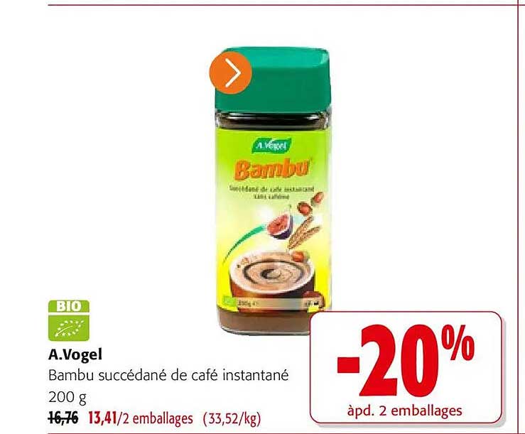 A.Vogel Bambu succédané de café instantané 200 g