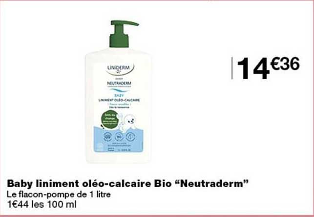 Baby liniment oléo-calcaire Bio "Neutraderm"