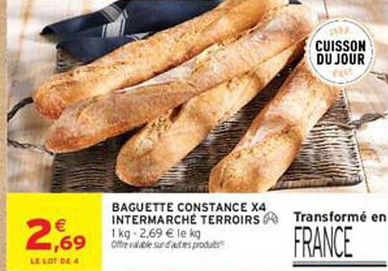 BAGUETTE CONSTANCE X4 INTERMARCHÉ TERROIRS