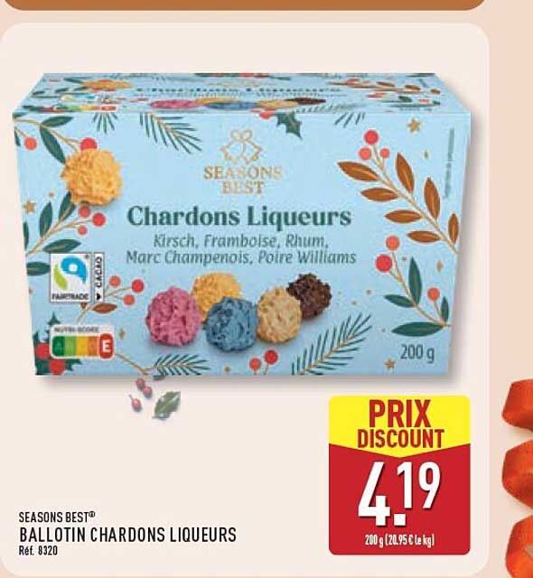BALLOTIN CHARDONS LIQUEURS