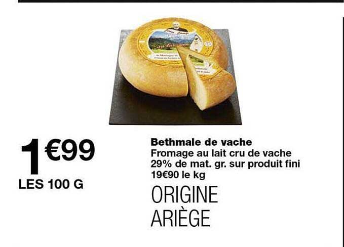 Bethmale de vache