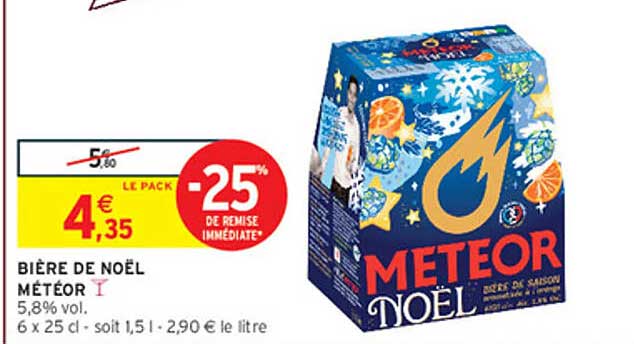 BIÈRE DE NOËL MÉTÉOR