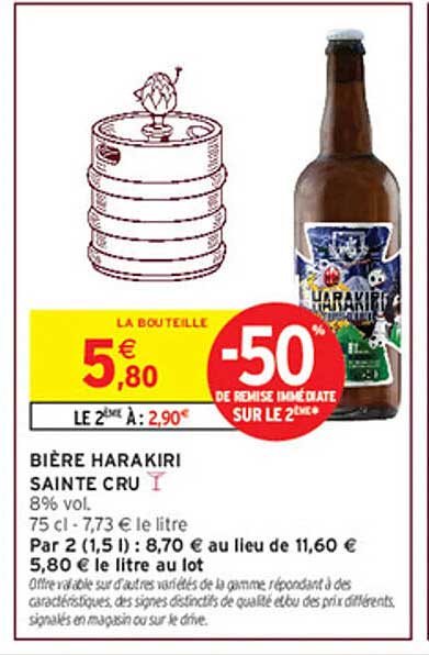 BIERE HARAKIRI SAINTE CRU