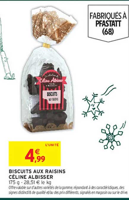 BISCUITS AUX RAISINS CÉLINE ALBISSER