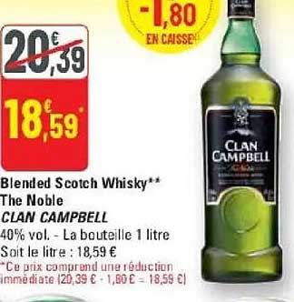 Blended Scotch Whisky** The Noble CLAN CAMPBELL