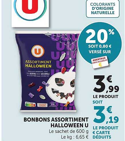 BONBONS ASSORTIMENT HALLOWEEN U