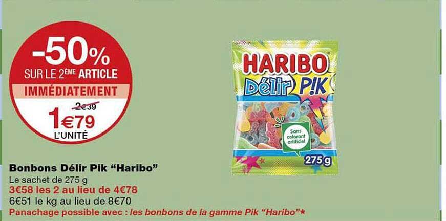 Bonbons Déli’ Pik “Haribo”