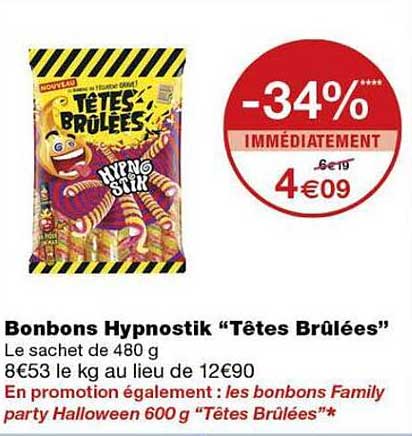 Bonbons Hypnostik “Têtes Brûlées”