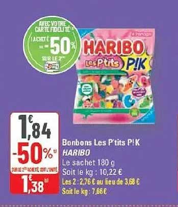 Bonbons Les P'tits P!K HARIBO