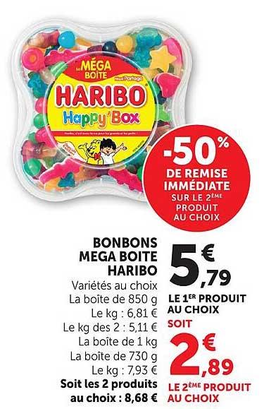 BONBONS MEGA BOITE HARIBO