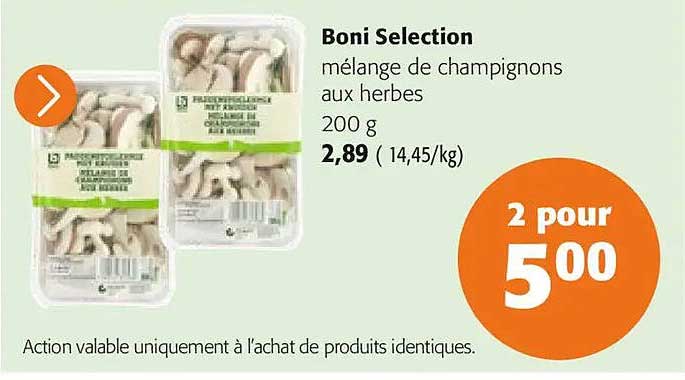 Boni Selection mélange de champignons aux herbes 200 g