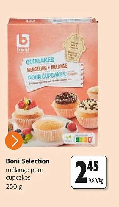 Boni Selection mélange pour cupcakes 250 g