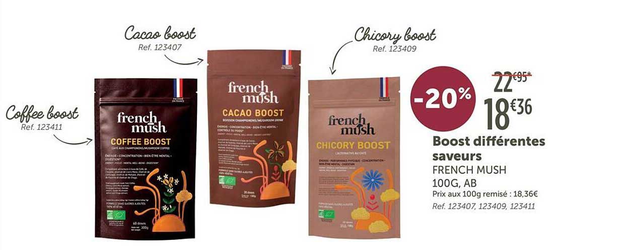 Boost différentes saveurs FRENCH MUSH 100G, AB