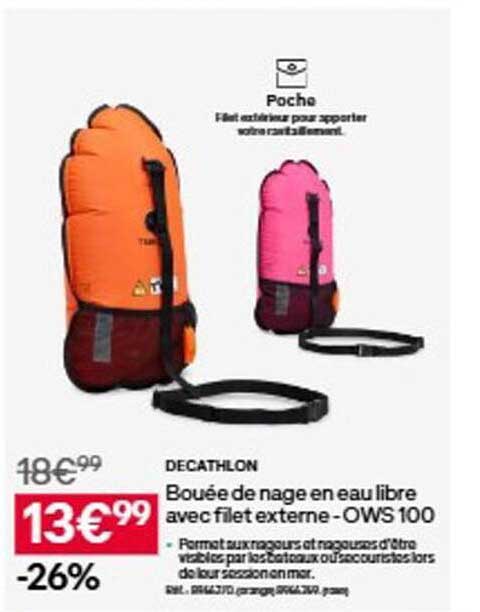Bouée de nage en eau libre avec filet externe - OWS 100