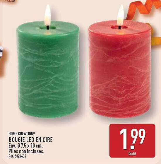 BOUGIE LED EN CIRE