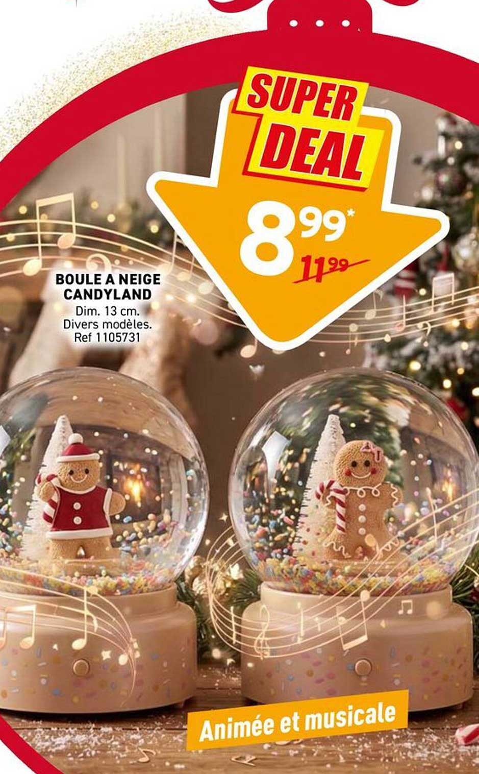 BOULE A NEIGE CANDYLAND