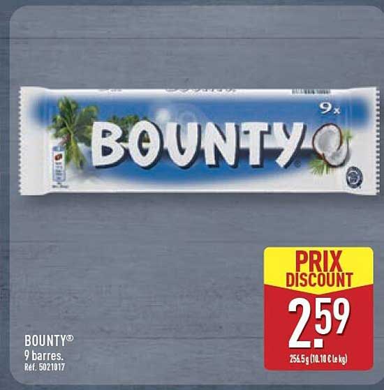 BOUNTY® 9 barres.